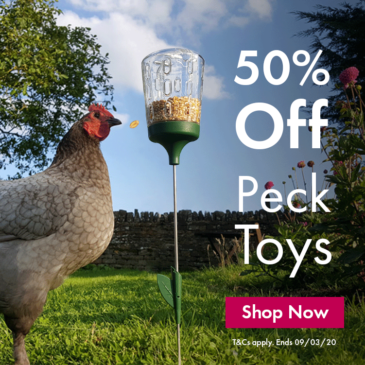 50 off Peck Toys when you sign up for the Omlet Newsletter Omlet